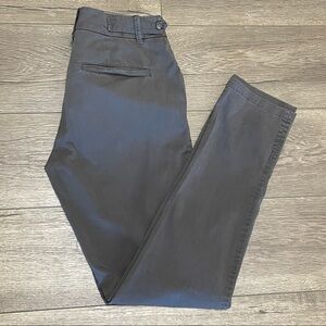 Vince Flat Front Chino Tapered Ankle Pants Khaki Gray Size 0.